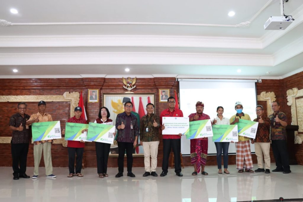 Wawali Arya Wibawa Hadiri Peresmian Gerakan Perlindungan 1 Desa 100 Pekerja Rentan Di Desa Tegal Harum