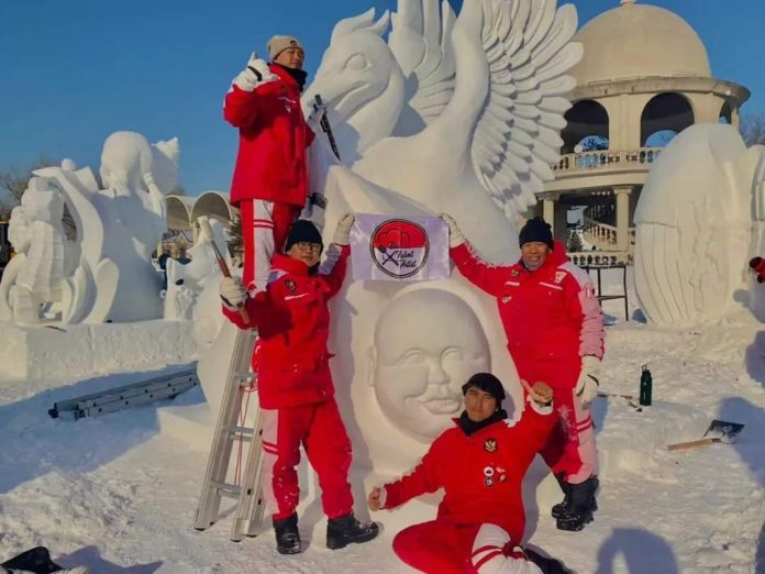 Pemuda Tabanan Ukir Prestasi di Harbin International Snow Sculpture Competition (1)