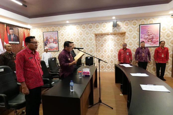 Bupati Sanjaya Lantik 49 Pejabat di Lingkungan Pemerintah Kabupaten Tabanan
